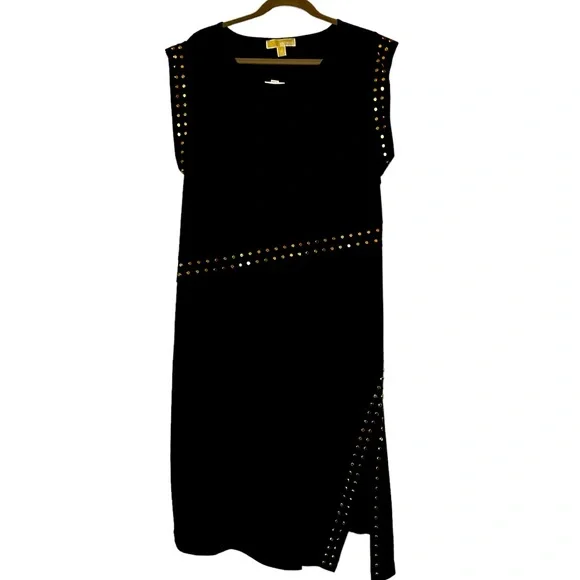 NWT Michael Kors Studded Matte Jersey Dress, Women's Plus Size 2X